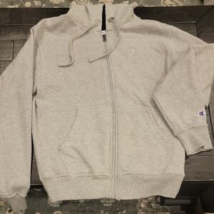 Champion Gray Zip-Up Hoodie